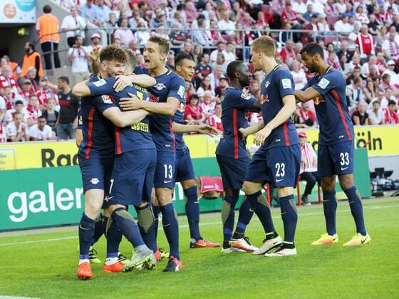 Oliver Burke (Leipzig, 19) schießt das Tor zum 0:1 , 1. FC Koeln - RB Leipzig, Koeln Copyright: xHorn xEibner-Pressefotox EP_bhorn