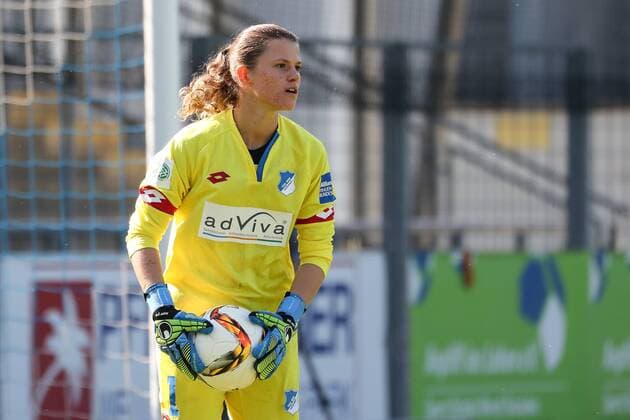 Martina Tufekovic (Torwart, TSG, 1), Einzelbild, Aktion, Action, Fussball, Allianz Frauen-Bundesliga, TSG 1899 Hoffenheim - SC Freiburg, xozx