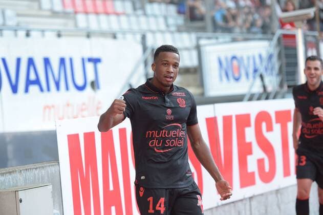 Torjubel Plea ( Nice) FOOTBALL : AS Nancy vs OGC Nizza - Ligue 1 - 27 08 2016 MOAx 