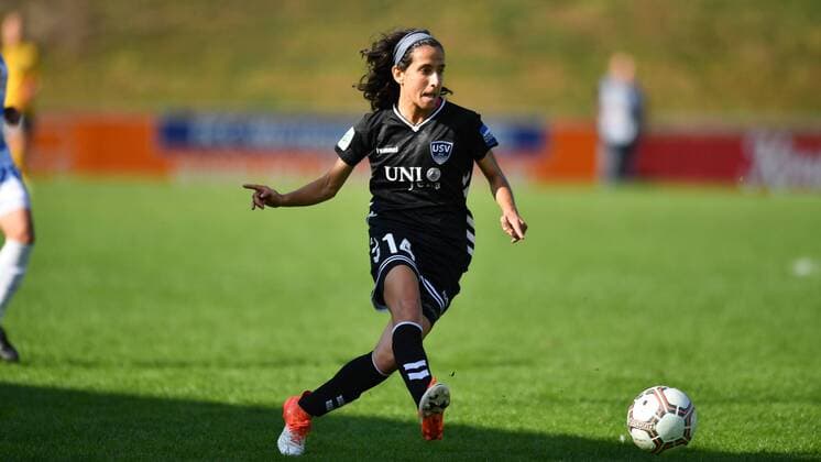 Dolores Jacome Silva (FF USV Jena) (14) Freisteller , in Aktion, in Action, Fussball, Allianz Frauen-Bundesliga, MSV DUISBURG - FF USV JENA, xmkx