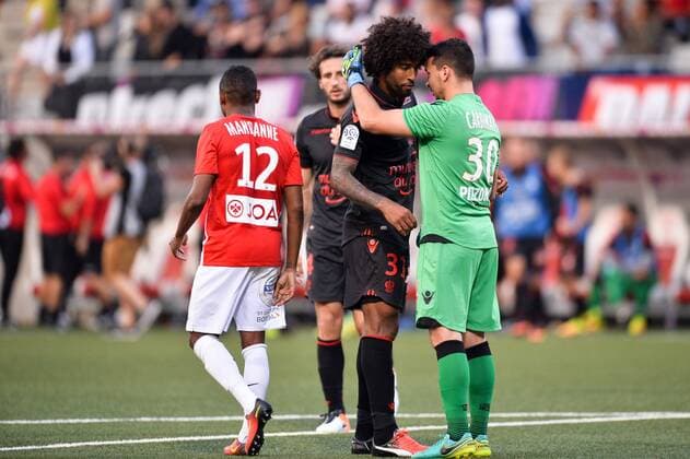 30 Yoan CARDINALE (nice) - 31 DANTE (nice) - JOIE FOOTBALL : AS Nancy vs OGC Nizza - Ligue 1 - 25 09 2016 AnthonyBIBARD FEPx 
