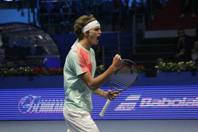 Russian Federation. St. Petersburg. Tennis. Tennis Tournament St. Petersburg Open. SpbOpen. The final duel SpbOpen Alexander Zverev - Stanislas Wawrinka. ATP Tennis Herren Tour. MaksimxKonstantinov 