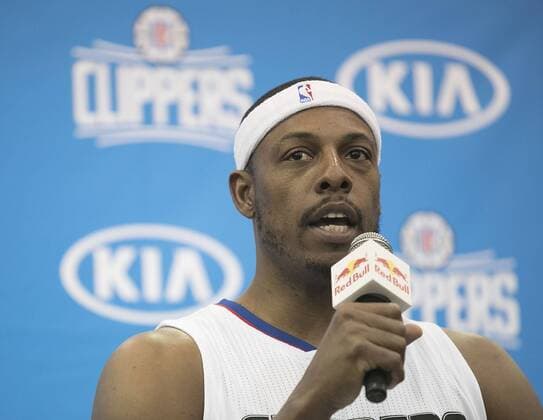 September 26, 2016 - Los Angeles, California, U.S - Paul Pierce 34 during Media Day on Monday September 26, 2016 at the L.A. Clippers training facility in Los Angeles, California. L.A. Clippers Media Day - ZUMAp124