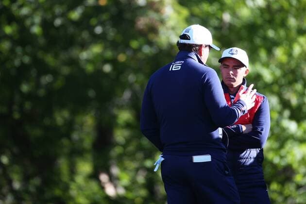 GOLF - Ryder Cup 2016 CHASKA,MINNESOTA,USA,27.SEP.16 - GOLF - Ryder Cup, Hazeltine National Golf Club. Image shows Rickie Fowler (USA). GEPAxpictures xDanielxGoetzhaber