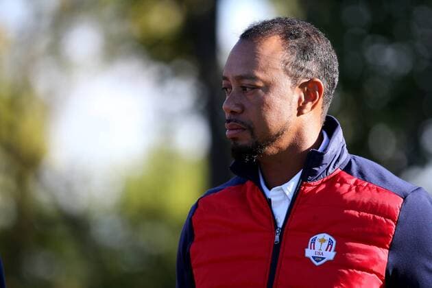 GOLF - Ryder Cup 2016 CHASKA,MINNESOTA,USA,27.SEP.16 - GOLF - Ryder Cup, Hazeltine National Golf Club. Image shows vice-captain Tiger Woods (USA). GEPAxpictures xDanielxGoetzhaber