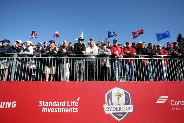 GOLF - Ryder Cup 2016 CHASKA,MINNESOTA,USA,27.SEP.16 - GOLF - Ryder Cup, Hazeltine National Golf Club. Image shows fans. GEPAxpictures xDanielxGoetzhaber