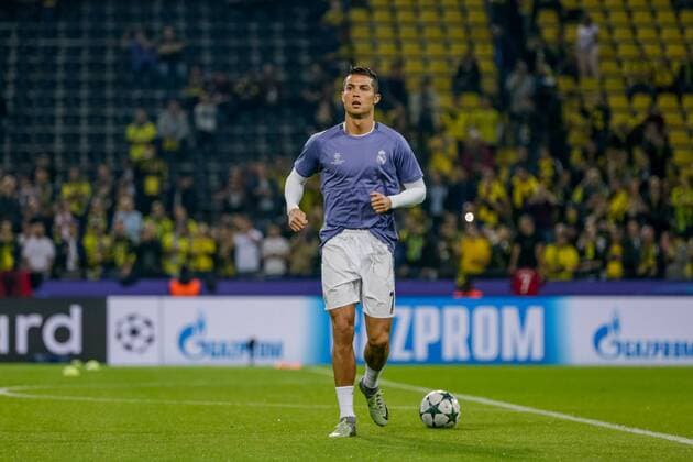 GER, Champions League, Borussia Dortmund vs Real Madrid 27.09.2016, Signal Iduna Park, Dortmund, GER, Champions League, Borussia Dortmund vs Real Madrid, im Bild picture shows Christiano RONALDO CR7 (Real Madrid 7) beim Aufwärmen, Foto@ nordphoto Rauch nordphotox xrauch