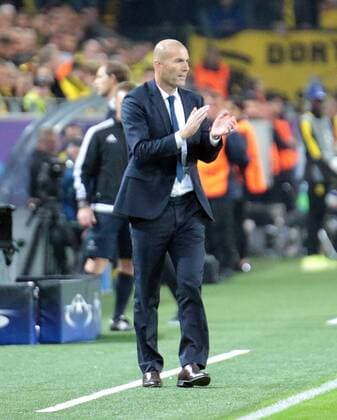 27.09.2016, xovx, Fussball UEFA Champions League, Borussia Dortmund - Real Madrid, emspor emonline, Trainer Zinedine Zidane (Real Madrid), Freisteller. Dortmund