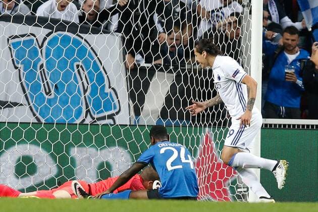 Club s Stefano Denswil looks dejected during a soccer game between Danish club F.C. Kobenhavn and Belgian team Club Brugge KV in Copenhagen, Denmark, Tuesday 27 September 2016, the second game in the group stage of the UEFA Champions League competition, in group G. BRUNOxFAHY  x04941958x