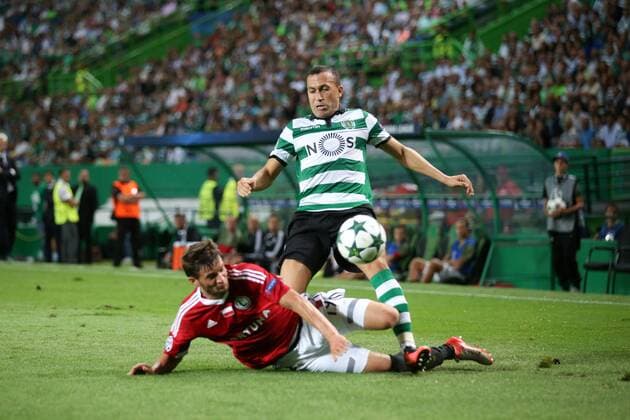 Lissabon, Portugal - Fussball, Champions League, Sporting Lissabon vs. Legia Warschau: BARTOSZ BERESZYNSKI JEFFERSON  160927PYK0128