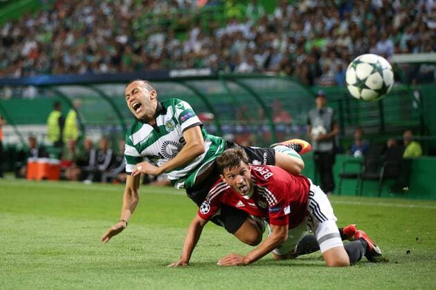 Lissabon, Portugal - Fussball, Champions League, Sporting Lissabon vs. Legia Warschau: JEFFERSON BARTOSZ BERESZYNSKI  160927PYK0129