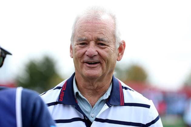 Golf, Prominente beim Ryder Cup 2016 in Chaska in Aktion GOLF - Ryder Cup 2016 CHASKA,MINNESOTA,USA,27.SEP.16 - GOLF - Ryder Cup, Hazeltine National Golf Club. Image shows Bill Murray. GEPAxpictures xDanielxGoetzhaber