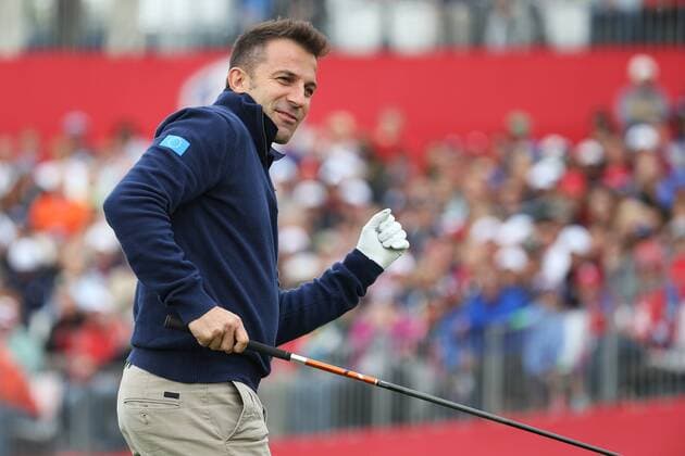 Golf, Prominente beim Ryder Cup 2016 in Chaska in Aktion GOLF - Ryder Cup 2016 CHASKA,MINNESOTA,USA,27.SEP.16 - GOLF - Ryder Cup, Hazeltine National Golf Club. Image shows Alessandro Del Piero. GEPAxpictures xDanielxGoetzhaber