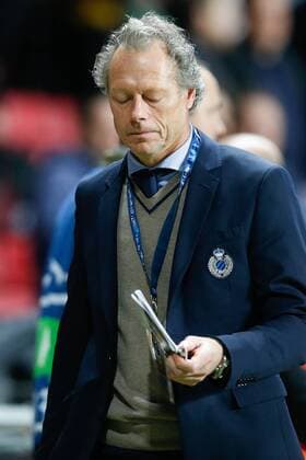 Club s head coach Michel Preud homme looks dejected after a soccer game between Danish club F.C. Kobenhavn and Belgian team Club Brugge KV in Copenhagen, Denmark, Tuesday 27 September 2016, the second game in the group stage of the UEFA Champions League competition, in group G. BRUNOxFAHY  x04941986x