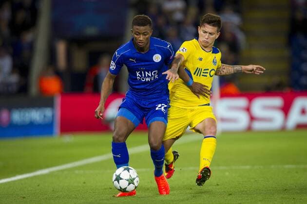 27.09.2016. King Power Stadium, Leicester, England. UEFA Champions League Football. Leicester City versus FC Porto. Demarai Gray of Leicester City on the ball. xGrahamxWilsonx  ActionPlus11793921