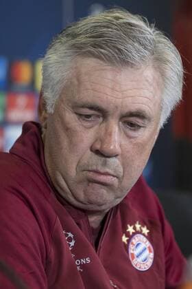 September 27, 2016 - Madrid, Spain - Head coach of Bayern Munich Carlo Ancelotti during a press conference PK Pressekonferenz ahead of UEFA Champions League football match between Atletico Madrid and Bayern Munich at Vicente Calderon Stadium in Madrid, Spain on September 27, 2016. FC Bayern Muenchen Training Session and Press Conference  - ZUMAn230