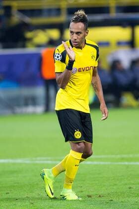 September 27, 2016 - Dortmund, Germany - Pierre-Emerick Aubameyang (Borussia Dortmund), during the UEFA Champions League: First Qualifying Round 1st Leg match between Borussia Dortmund and Real Madrid CF at Signal Iduna Park on September 27, 2016 in Dortmund, Germany. Borussia Dortmund v Real Madrid CF - UEFA Champions League  - ZUMAn230