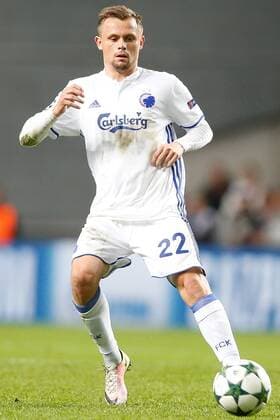 Kobenhavn s Peter Ankersen pictured in action during a soccer game between Danish club F.C. Kobenhavn and Belgian team Club Brugge KV in Copenhagen, Denmark, Tuesday 27 September 2016, the second game in the group stage of the UEFA Champions League competition, in group G. BRUNOxFAHY  x04942002x