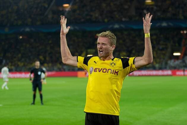 Dortmund, Germany 27.09.2016, UEFA Champions League - 2016 17 Season, Group F - Matchday 2, BV Borussia Dortmund - Real Madrid, 2:2, Torjubel, Andre Schuerrle (BVB) jubelt nach seinem treffer zum 2:2 ( DeFodi001