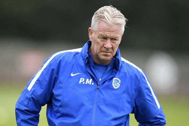 Genk s head coach Peter Maes pictured during a training session of Belgian soccer team KRC Genk in Genk, Wednesday 28 September 2016. Tomorrow KRC Genk is playing the second game in the group stage of the Europa League competition against Italian club US Sassuolo Calcio. YORICKxJANSENS  x04942142x