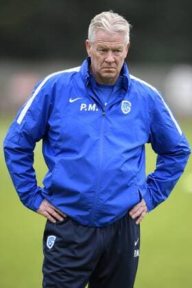 Genk s head coach Peter Maes pictured during a training session of Belgian soccer team KRC Genk in Genk, Wednesday 28 September 2016. Tomorrow KRC Genk is playing the second game in the group stage of the Europa League competition against Italian club US Sassuolo Calcio. YORICKxJANSENS  x04942145x