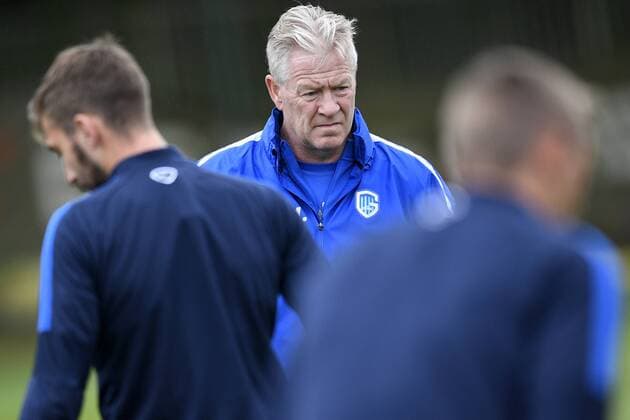 Genk s head coach Peter Maes pictured during a training session of Belgian soccer team KRC Genk in Genk, Wednesday 28 September 2016. Tomorrow KRC Genk is playing the second game in the group stage of the Europa League competition against Italian club US Sassuolo Calcio. YORICKxJANSENS  x04942116x