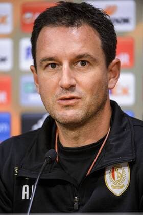 Standard s head coach Aleksandar Jankovic pictured during a press conference PK Pressekonferenz of Belgian soccer team Standard de Liege in Amsterdam, The Netherlands, Wednesday 28 September 2016. Tomorrow Standard is playing the second game of the group stage of the Europa League competition against Dutch team Ajax Amsterdam. NICOLASxLAMBERT  x04942758x