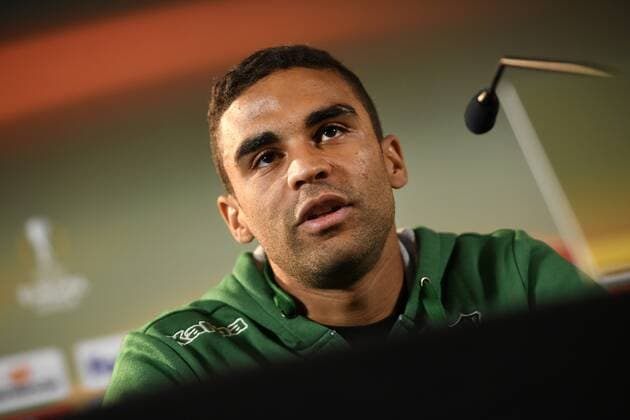 Sassuolo s Gregoire Defrel pictured during a press conference PK Pressekonferenz of Italian soccer club US Sassuolo Calcio in Genk, Wednesday 28 September 2016. Tomorrow Sassuolo is playing the second game in the group stage of the Europa League competition against Belgian team KRC Genk. YORICKxJANSENS  x04942828x