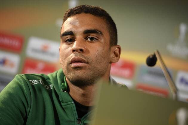 Sassuolo s Gregoire Defrel pictured during a press conference PK Pressekonferenz of Italian soccer club US Sassuolo Calcio in Genk, Wednesday 28 September 2016. Tomorrow Sassuolo is playing the second game in the group stage of the Europa League competition against Belgian team KRC Genk. YORICKxJANSENS  x04942829x