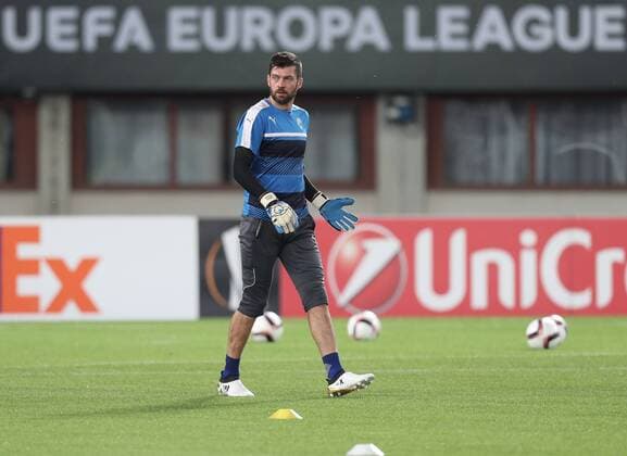 SOCCER - UEFA EL, A.Wien vs Plzen VIENNA,AUSTRIA,28.SEP.16 - SOCCER - UEFA Europa League, group stage, FK Austria Wien vs FC Viktoria Plzen, preview, training of Plzen. Image shows Matus Kozacik (Viktoria Pilsen). GEPAxpictures xChristianxOrt