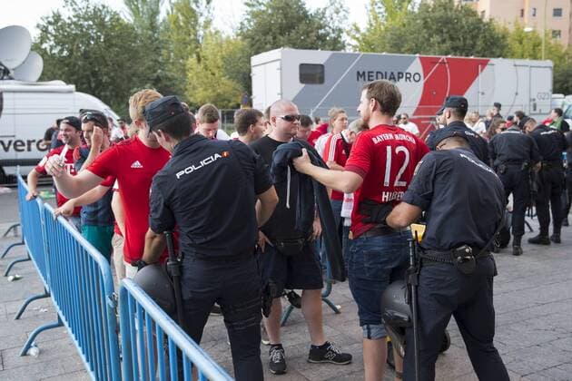 Group stage of Champions League Atletico de Madrid and Bayern Munich at Vicente Calderon Stadium in Madrid. September 28, 2016.  (20160928011)