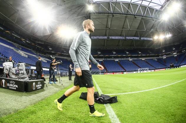 SOCCER - UEFA EL, Schalke vs RBS GELSENKIRCHEN,GERMANY,28.SEP.16 - SOCCER - UEFA Europa League, group stage, FC Schalke 04 vs Red Bull Salzburg, preview, training of RBS. Image shows Konrad Laimer (RBS). GEPAxpictures xFelixxRoittner