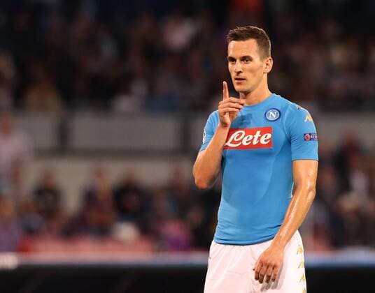 Arkadiusz Milik Napoli, Football Calcio UEFA Champions League 2016 2017 Group B. Napoli - Benfica Foto CesarexPurini Insidefoto cesarexpurini