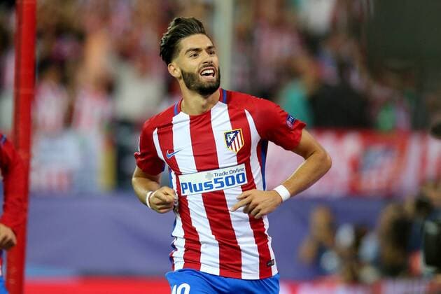 Yannick Carrasco ( Atletico Madrid ) Jubelt nach dem 1:0, Atletico Madrid vs. FC Bayern Muenchen, Fussball, Champions League, 2. Spieltag, 28.09.2016, Madrid Copyright: xLANGERx xEibner-Pressefotox EP_hlr
