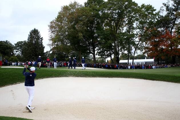 GOLF - Ryder Cup 2016 CHASKA,MINNESOTA,USA,28.SEP.16 - GOLF - Ryder Cup, Hazeltine National Golf Club. Image shows Jimmy Walker (USA). GEPAxpictures xDanielxGoetzhaber