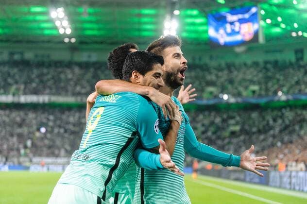 2016.09.28 Mönchengladbach UEFA 2016 2017 Borussia Mönchengladbach - FC Barcelona Barca - Gerard Pique 1-2 Foto PawelxAndrachiewicz PressFocus 2016.09.28 Mönchengladbach Football UEFA Champions League season 2016 2017 Borussia Mönchengladbach - FC Barcelona Gerard Pique 1-2 Credit: PawelxAndrachiewicz PressFocus NEWSPIX.PL --- Newspix.pl  20160928_FA_PA052