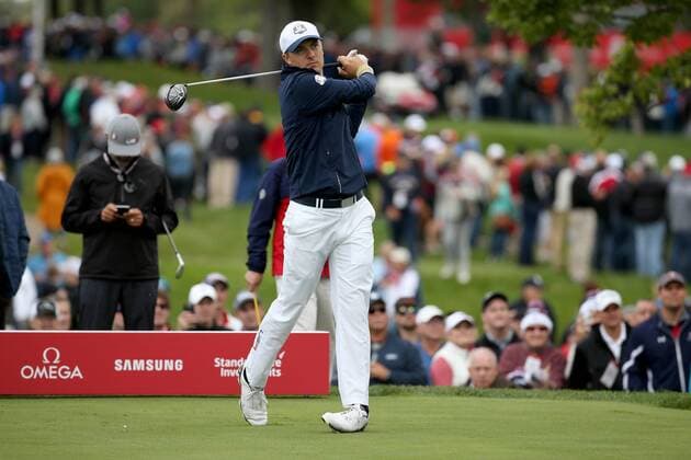 GOLF - Ryder Cup 2016 CHASKA,MINNESOTA,USA,28.SEP.16 - GOLF - Ryder Cup, Hazeltine National Golf Club. Image shows Jordan Spieth (USA). GEPAxpictures xDanielxGoetzhaber