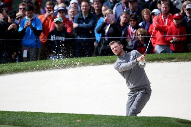 GOLF - Ryder Cup 2016 CHASKA,MINNESOTA,USA,28.SEP.16 - GOLF - Ryder Cup, Hazeltine National Golf Club. Image shows Chris Wood (ENG). GEPAxpictures xDanielxGoetzhaber