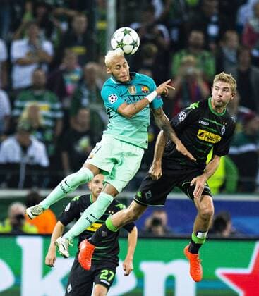 Mönchengladbach, 28.09.2016, Borussia Park Neymar (Barca), Christoph Kramer (BMG) VfL Borussia Mönchengladbach - FC Barcelona Barca mm