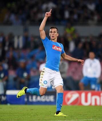 FUSSBALL CHAMPIONS LEAGUE SAISON 2016 2017 GRUPPENPHASE SSC Neapel - Benfica Lissabon 28.09.2016 Arkadiusz Milik (SSC Neapel) 