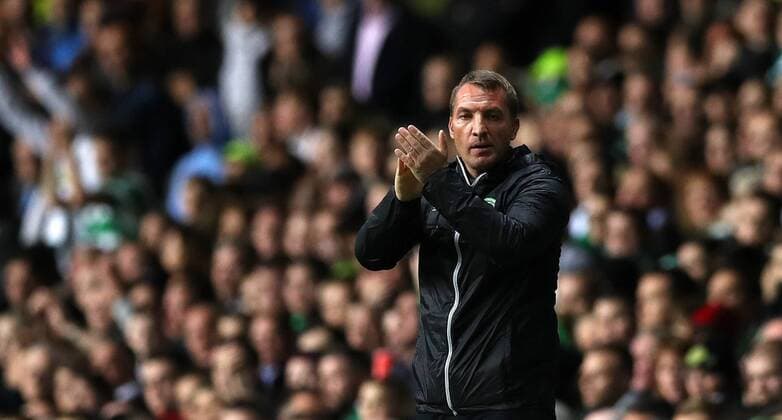 Football - 2016 2017 Champions League - Group C: Celtic vs Manchester City at Celtic Park Brendan Rodgers manager of Celtic. COLORSPORT LYNNE CAMERON 