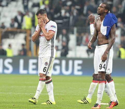 UEFA Champions League Group B match between Besiktas and Dynamo Kiev at Vodafone Arena in Istanbul , Turkey , 28 September 2016. Final Score : Besiktas 1 - Dynamo Kiev 1 Pictured : Dusco Tosic 6 and Anderson Talisca of Besiktas. 
