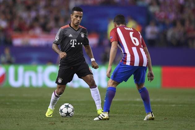 Thiago. Champions League match betweenAtletico and Bayern Munich. In this picture, Thiago. xJUANxAGUADOx 