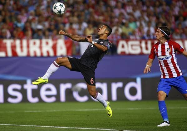 Tiago y Luis Felipe. Champions League match betweenAtletico and Bayern Munich. In this picture, Tiago and Luis Felipe. xangelxRiverox 