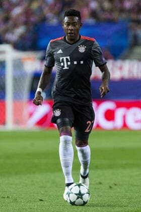 Bayern Munich s David Alaba during the match of Group stage of Champions League Atletico de Madrid and Bayern Munich at Vicente Calderon Stadium in Madrid. September 28, 2016.  (20160928048)