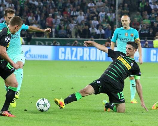 Champions-League : Borussia Mönchengladbach--CF Barcelona 2.Spltg. Lars Stindl (BMG). Champions-League : Borussia Mönchengladbach--CF Barcelona 2.Spltg.