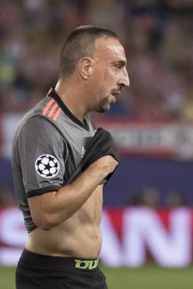 September 28, 2016 - Madrid, Madrid, Spain - Franck Ribery of FC Bayern de Mnich of during the UEFA Champions League group D match between Club Atletico de Madrid and FC Bayern de Mnich at the Vicente Calderon Stadium on September 28, 2016 in Madrid, Spain. Club Atletico de Madrid v FC Bayern Muenchen - UEFA Champions League  - ZUMAn230