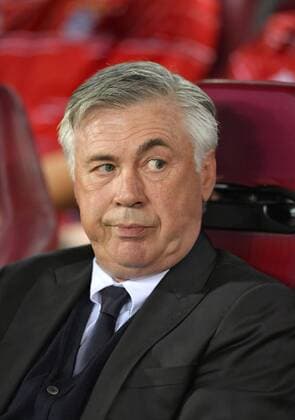 28.09.2016, Fussball Champions-League 2016 2017, Vorrunde 2.Spieltag, Atletico Madrid - FC Bayern München, im Estadio Vicente Calderon, Madrid. Trainer Carlo Ancelotti (FC Bayern München) nachdenklich. 