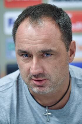 Coach of Slovan Liberec Jindrich Trpisovsky speaks during the press conference PK Pressekonferenz prior to European Football League second round group J match: Slovan Liberec vs PAOK Thessaloniki in Liberec, Czech Republic, September 28, 2016. (CTKxPhoto RadekxPetrasek) CTKPhotoP201609280750101  PER 6