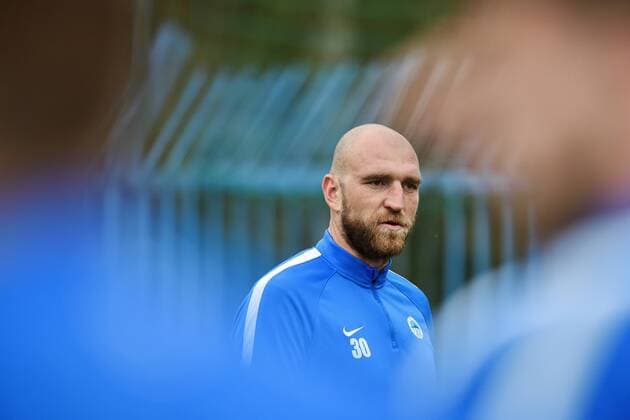 Soccer player of Slovan Liberec Martin Latka, in action during the training session prior to European Football League second round group J match: Slovan Liberec vs PAOK Thessaloniki in Liberec, Czech Republic, September 28, 2016. (CTKxPhoto RadekxPetrasek) CTKPhotoP201609280759101  PER 7